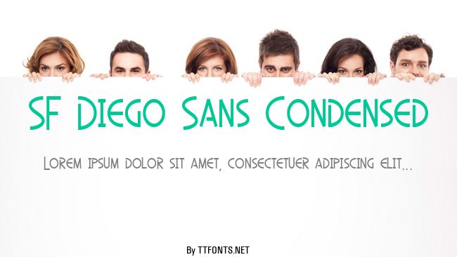 SF Diego Sans Condensed example
